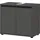 KADIMA DESIGN Waschbeckenunterschrank 63 x 0 x 0 cm Graphit