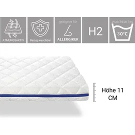 dreamdi Matratze 90X180 hermes, Hohe 11 cm, Abnehmbar, ergonomisch und anpassungsfähig
