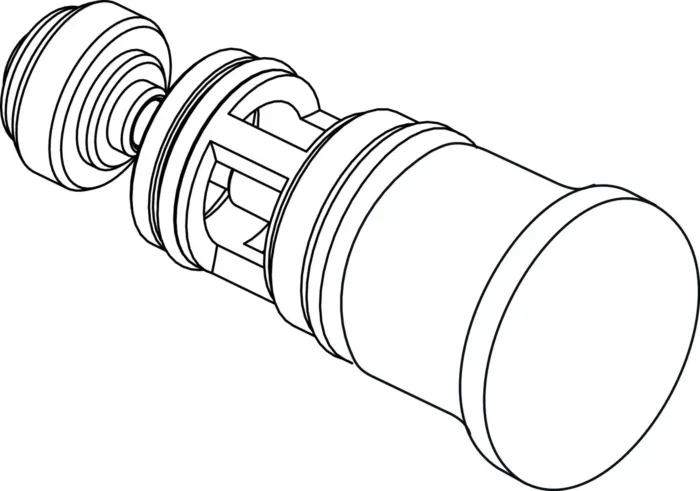 Ideal Standard Umschaltung kpl., AP Bade, Chrom A960575AA