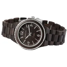 Excellanc 2810007-003 Uni Armbanduhr aus Schwarzholz
