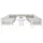 MONSTER SHOP Modulares Gartenmöbel Set 9-tlg. Weiß