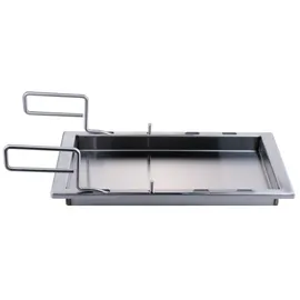 chefgastro Plancha 32,0 x 42,5 cm Edelstahl silber