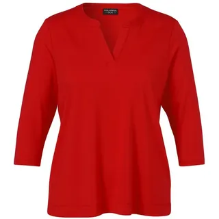 VIA APPIA DUE 3/4-Arm-Shirt (1-tlg) Große Größen rot 50