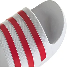 adidas Adilette Aqua White / Team Colleg Red / White 47 1/3