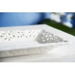 Excelsa Deko-Teller / Zum Servieren White Home Keramik 30X16 Cm Weiß