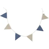 jollein Wimpelkette 2,5 m Blau/Olive