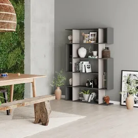 Decortie Mito Bücherregal 108,5 x 25,5 x 161 cm Anthrazit/Grau