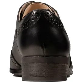 CLARKS Hamble Oak Derby, Schwarzes Leder, 37.5