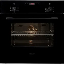 SIEMENS Backofen "HB013FBB1", A (A+++-D), schwarz, B:59,4cm H:59,5cm T:54,8cm, Backöfen, 3D-Heißluft für gleichmäßige Hitzeverteilung & perfekte Ergebnisse