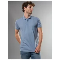 Trigema Poloshirt » Slim Fit Poloshirt aus DELUXE-Piqué«, (1 tlg.), Gr. M, pearl-blue, , 30281649-M