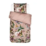 Essenza Bettwäsche Fleur Evening rose Satin, Satin, 2 teilig, Lilien, Dahlien, Geblümt, Floral rosa