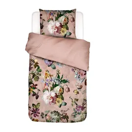 Essenza Bettwäsche Fleur, Satin, 2 teilig, mit floralem Muster rosa