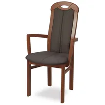 Home Affaire Armlehnstuhl ALEX, Stuhl,Armlehnstuhl (1 St), Stuhl, Armlehnstuhl, Ausführung mit und ohne wasserabweisender Stoff braun