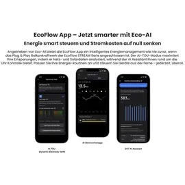 EcoFlow Balkonkraftwerk Bifazial 800 W inkl. 800 W EcoFlow Wechselrichter
