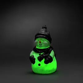 Konstsmide LED Kunststoffschneemann mit RGB-Farbwechsel 1 Diode 4,5V Außen IP44