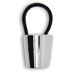 SOHO Pferdeschwanz Halter Manschette Haargummis   Silber Damen 