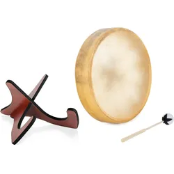 Classic Cantabile TSD-16 Traditionelle Schamanentrommel mit Pferdehaut 16" Set mit Ständer