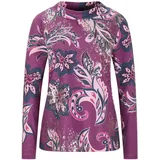 GOLDNER Langarmshirt Sweatshirt Paisley-Design Lila/Pink 24