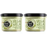 Feel FIT VEGANELA 45% Pistazie, natürliche und vegane Pistaziencreme ohne Zuckerzusatz und ohne Palmöl, 200 g (Packung mit 2)