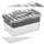 sigma home Q-Line Multi Box 30 x 20 x 14 cm 6-tlg. transparent/grau