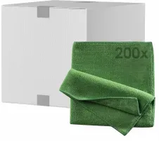 Mopptex Mikrofasertuch BASIC Professional, 40 x 40 cm 300661 , 1 Karton = 200 Stück, grün