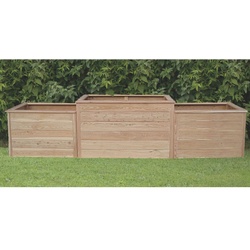 Kräuterhochbeet Lärche Perilla II – Hochbeet aus naturbelassenem Lärchenholz – praktisches Gartenhochbeet 160 x 80 x 87 cm – ideal für den Garten
