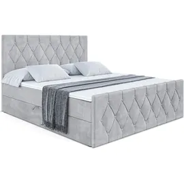 altdecor Boxbett, VELANTO-Z - 160 x 200 - H3 - Hellgrau