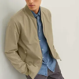 JACK & JONES JJERUSH BOMBER beige 2