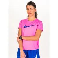 Nike Dri-Fit Swoosh Damen vêtement running femme - Rose - M