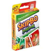 Mattel Games T1882 - Skip-BO Junior Kartenspiel für Kinder, geeignet für 2 - 4 Spieler, Spieldauer ca. 30 Minuten, ab 5 Jahren