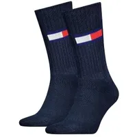 Tommy Men Uni TJ Flag Socks 2P Marine Gr 35/38