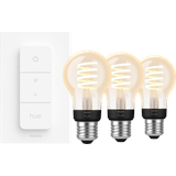 Philips Hue Filament White Ambiance Standard 3er-Pack + Dimmer