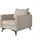 s-style möbel Sessel Azalea Luxusmikrofaser 70 x 70 x 70 cm Beige mit Wellenfederung