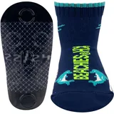 Beachies Wattsocken, Strandsocken, Schwimmsocken, Aquasocken - Delfin blau - Kinder blau 22/24