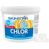 SkinStar Poolpflege Chlortabletten Multitabs Pool 1-10 kg Langsamlöslich Chlor Pflege für 3.00000 kg