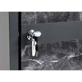 Proregal Mülltonnenbox 1er 117x68x80cm Anthrazit Marmor-Optik dunkel