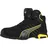 Puma Amsterdam Mid Gr. 42 schwarz/gelb Leder S3 SRC EN20345