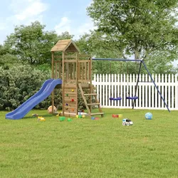 Spielturm aus imprägniertem Kiefernholz – Abenteuer für deinen Garten!