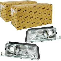 2xtyc H4/h3 Scheinwerfer Rechts+links Mit Nebelwerfer Für Skoda Octavia I 96-00: Hauptscheinwerfer Skoda: 1u1941016a Skoda: 1u1941018a Abakus: 6651104