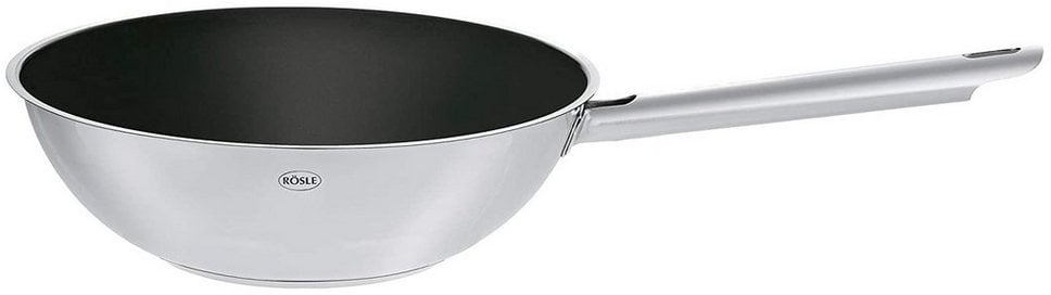 RÖSLE Bratpfanne RÖSLE 13362 Elegance Wokpfanne Edelstahl Wok Keramikversieglung