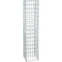 Estexo Gabionen-Säule eckig Steinkorb 4-Eck Säulengabione 50/100/150/200 cm Höhe