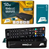 Tivusat Receiver mit Karte ✅ Smartcard aktiviert Rai HD Digiquest Q30 Original