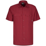 Jack Wolfskin Thompson Shirt Men Herren M violett deep ruby check