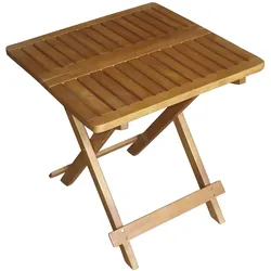 Garten Beistelltisch Akazie klappbar Holz Tisch Klapptisch Holz Balkon Terrasse