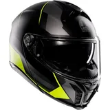 AGV Tourmodular Perception Klapphelm - Matt Schwarz/Grau/Neon-Gelb / XS