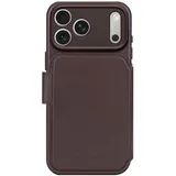 decoded iPhone 17 Pro Leder Wallet Hülle braun