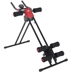 HOMCOM Bauchtrainer Stahlrohr, EVA, PVC