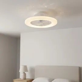 GLOBO LED Deckenventilator 50 cm Deckenventilator Weiß