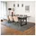 Home Deluxe Essgruppe Eckig AVENCIA inkl. U-Fuß - 240 x 120 cm Dark Oak, (7-tlg), MDF Esstisch mit U-Fuß & Esszimmerstühle für Esszimmer & Wohnzimmer braun