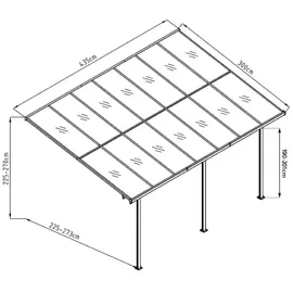 Westmann Bruce 435 x 300 cm schwarz